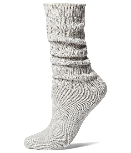 Organic Cotton Cashmere Slouch Socks