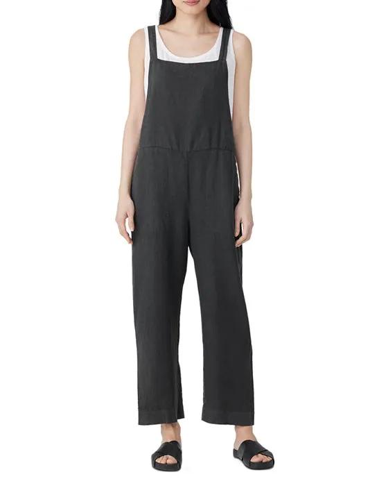 Organic Linen Ankle Overalls
