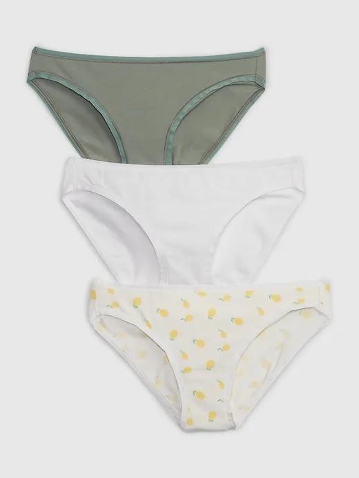 Organic Stretch Cotton Bikini (3-Pack)