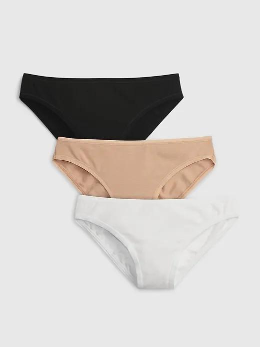 Organic Stretch Cotton Bikini (3-Pack)