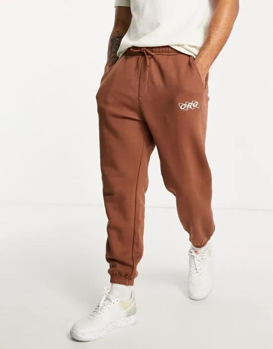 Originals ORG oversized sweatpants in brown