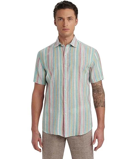 Orson Short Sleeve Shirt in Cabana Stripe