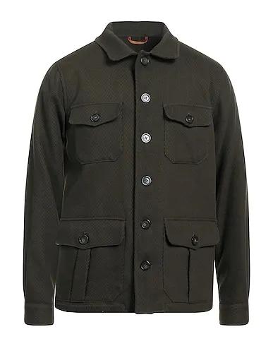 OUT/FIT | Military green Men‘s Solid Color Shirt