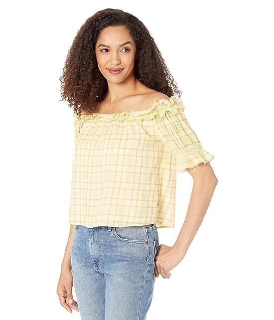 Over-the-Shoulder Ruffle Top