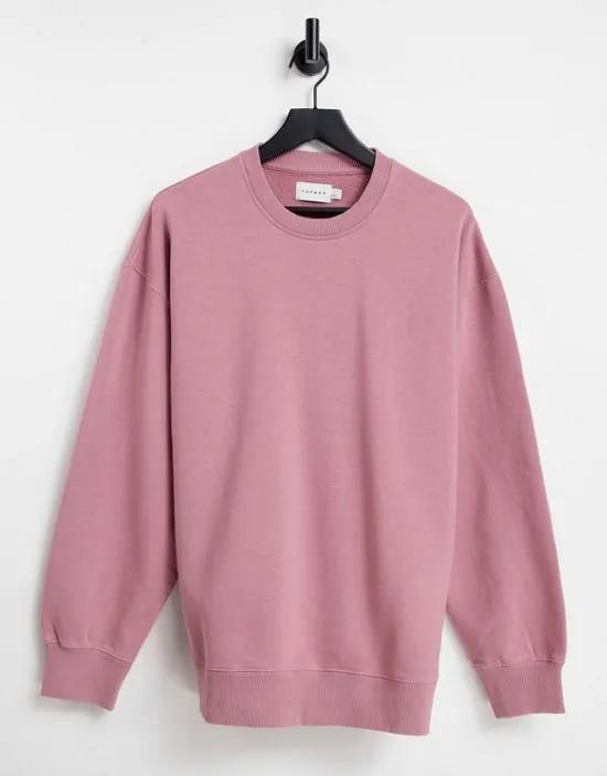 oversized sweat in pink