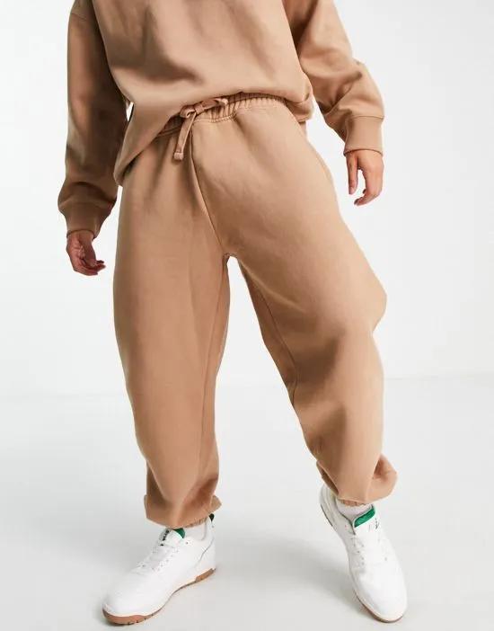 oversized sweatpants in stone - part of a set
