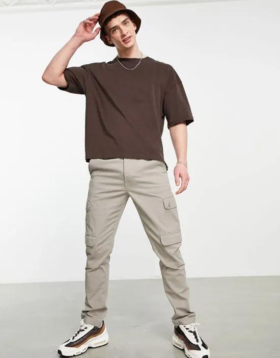 oversized t-shirt in brown