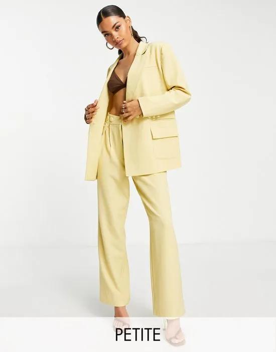 oversized tailored blazer in yellow - part of a set