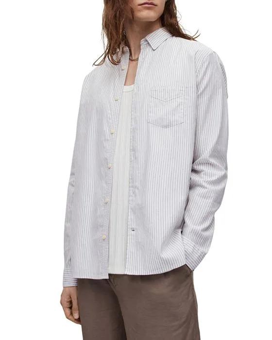 Pada Cotton Relaxed Fit Button Down Shirt 