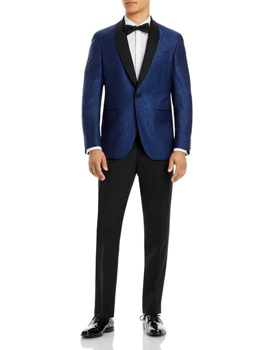 Paisley Jacquard Satin Shawl Dinner Jacket