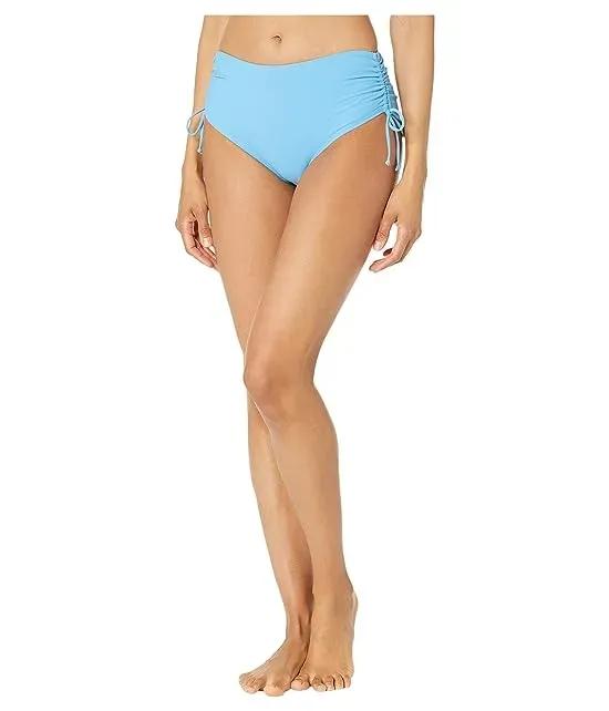 Paloma Beach Solid Hayden Adjustable Side Tie Bikini Bottoms