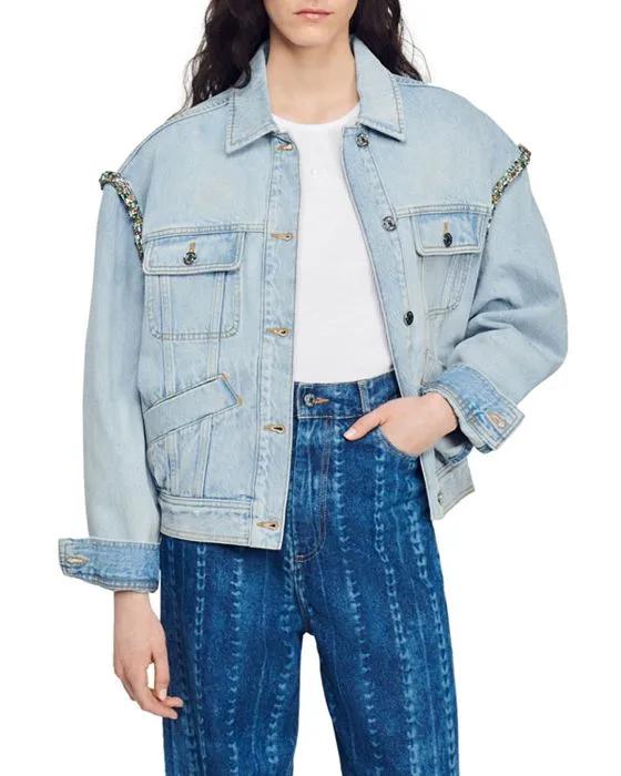 Paloma Embellished Denim Jacket