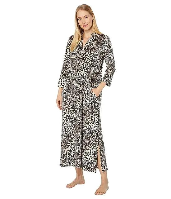 Panther Printed Poly Velour Lounger