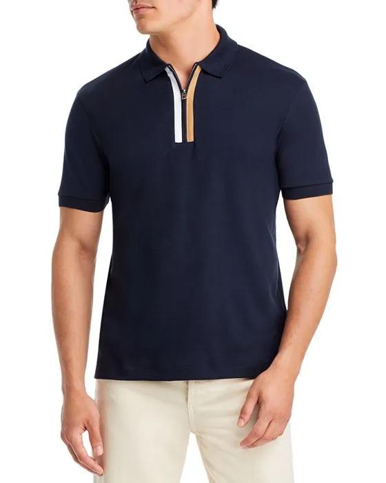 Paras Short Sleeve Zipper Polo Shirt