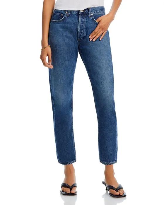 Parker Cotton High Rise Cropped Slim Jeans in Surreal