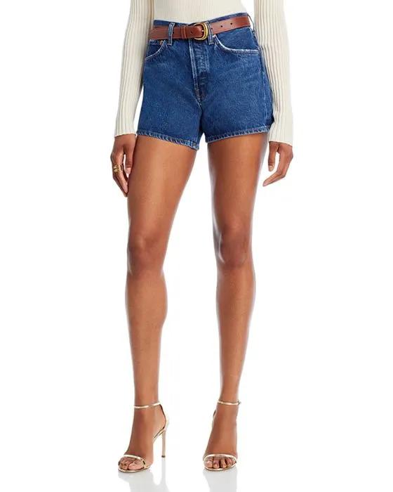 Parker High Rise Denim Shorts in Enamour