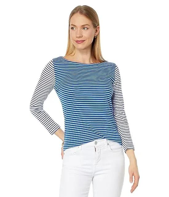 Party Stripe Simple Boatneck Tee