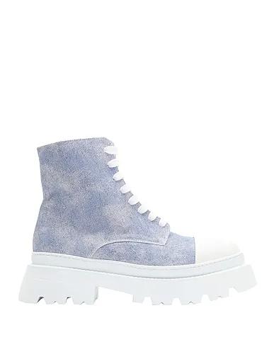 Pastel blue Ankle boot SUEDE AND RUBBER CAP-TOE LACE-UP ANKLE BOOTS
