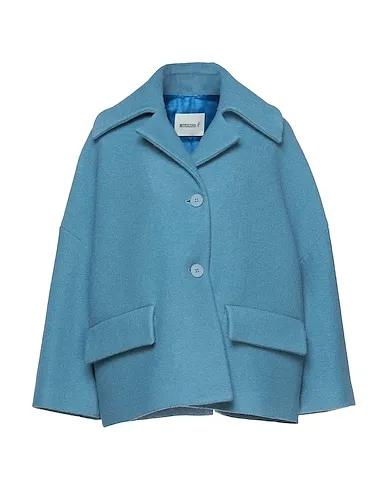 Pastel blue Bouclé Coat