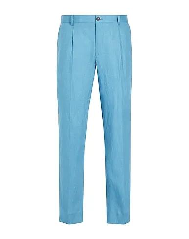 Pastel blue Casual pants LINEN REGULAR-FIT CHINO

