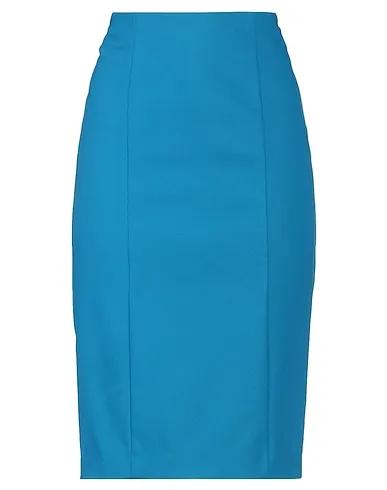 Pastel blue Crêpe Midi skirt