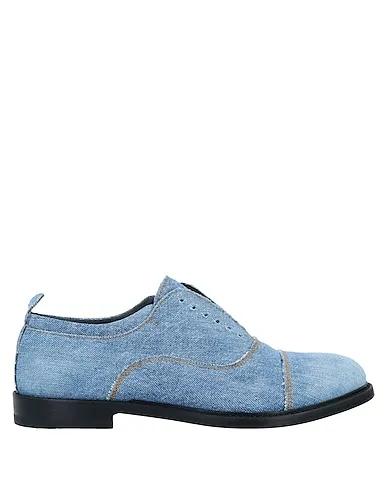 Pastel blue Denim Laced shoes