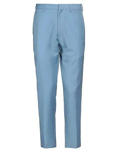 Pastel blue Flannel Casual pants