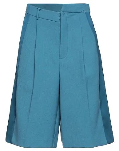 Pastel blue Flannel Cropped pants & culottes