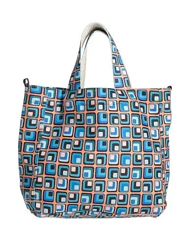 Pastel blue Flannel Handbag