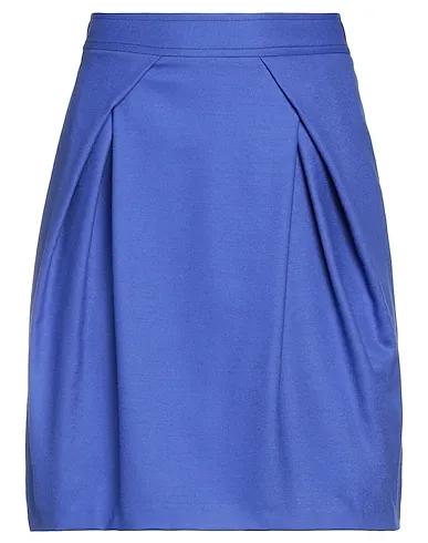 Pastel blue Flannel Midi skirt