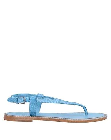 Pastel blue Flip flops