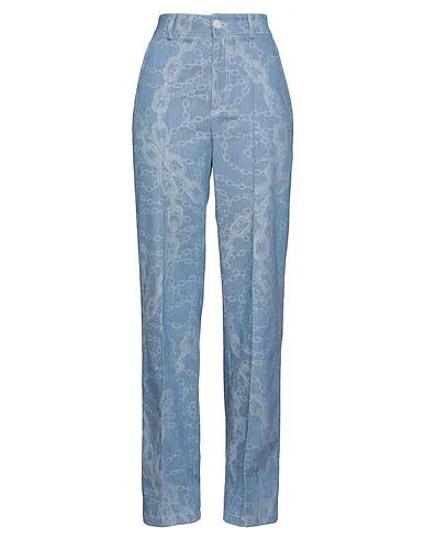 Pastel blue Gabardine Casual pants