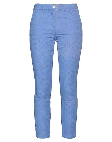 Pastel blue Jacquard Casual pants