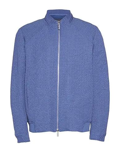 Pastel blue Jacquard Jacket