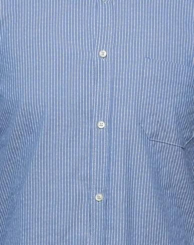 Pastel blue Jacquard Striped shirt