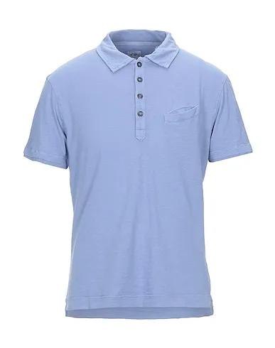 Pastel blue Jersey Polo shirt