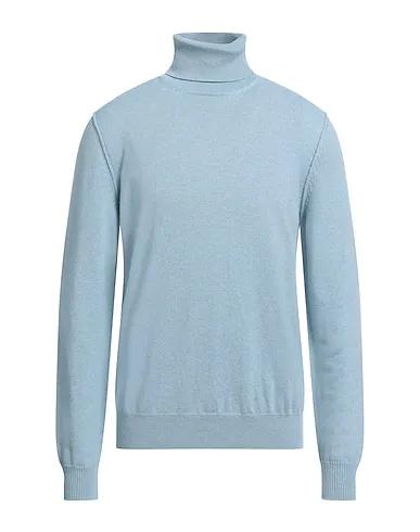 Pastel blue Knitted Cashmere blend