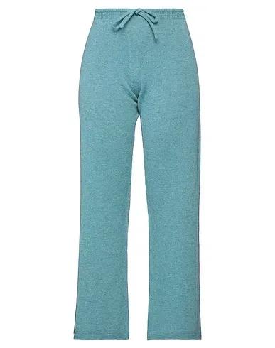 Pastel blue Knitted Casual pants