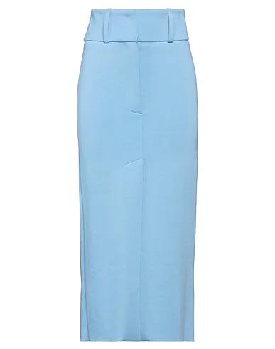 Pastel blue Knitted Maxi Skirts