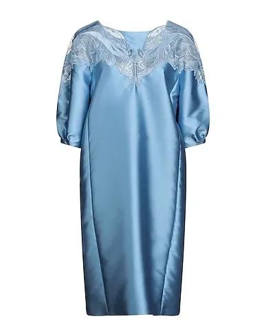 Pastel blue Lace Midi dress