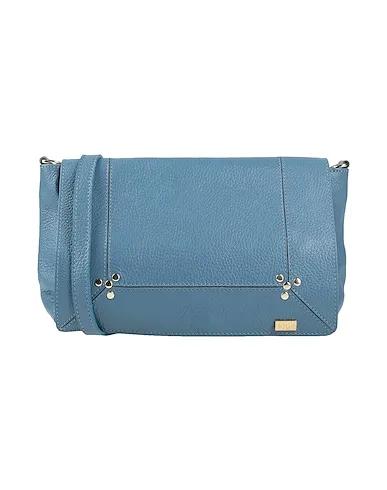 Pastel blue Leather Cross-body bags