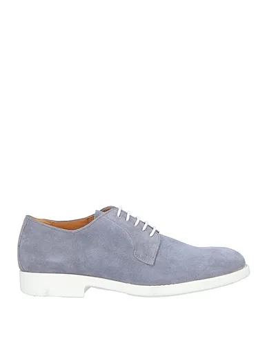 Pastel blue Leather Laced shoes