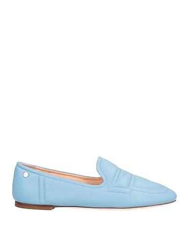 Pastel blue Leather Loafers