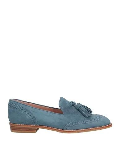 Pastel blue Leather Loafers