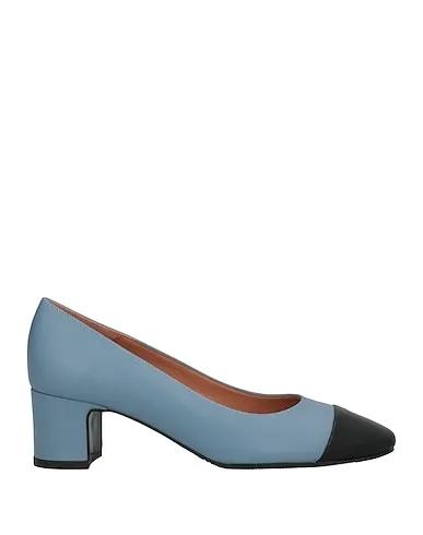 Pastel blue Leather Pump