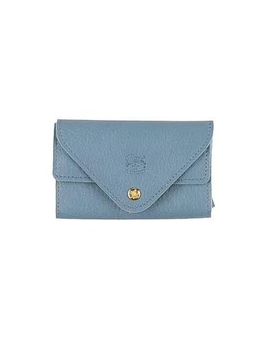 Pastel blue Leather Wallet