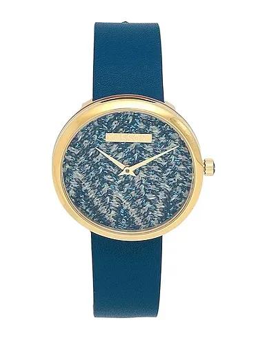 Pastel blue Leather Wrist watch