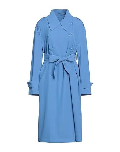 Pastel blue Plain weave Double breasted pea coat