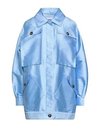 Pastel blue Plain weave Jacket