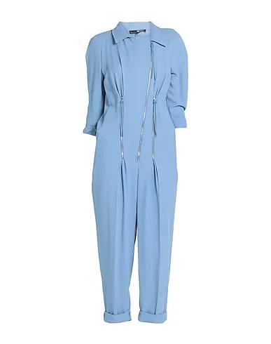 Pastel blue Plain weave Jumpsuit/one piece